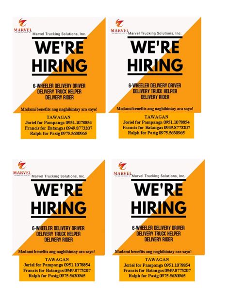 hiring tarpaulin sample|14K+ Free Hiring Templates .
